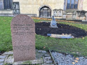 Greyfriars kirkyard a socha věrného Bobbyho